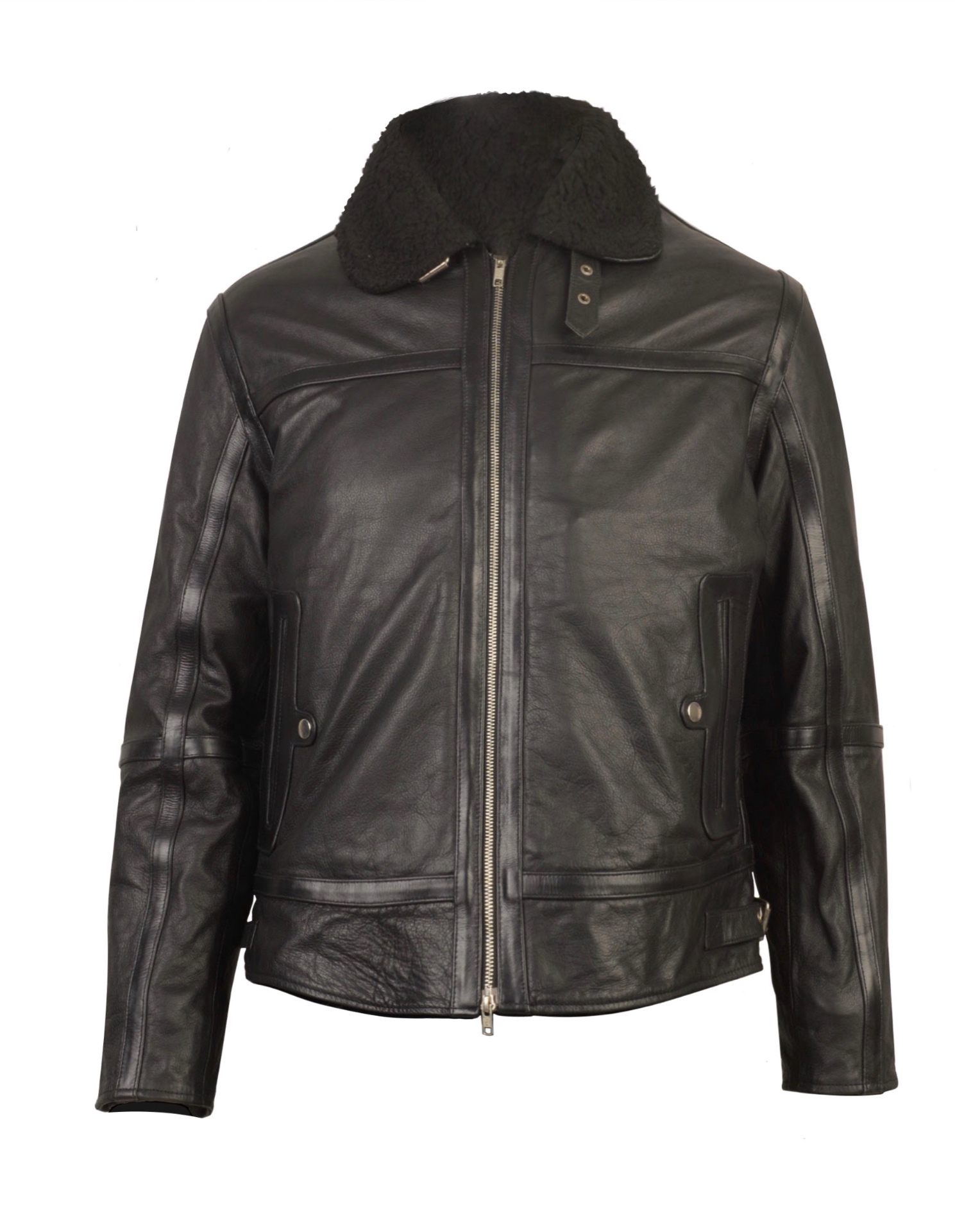 JACKET 003 — BLACK SHEARLING